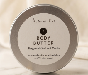 200ML BERGAMOT, OUD AND VANILLA SHEA BODY BUTTER